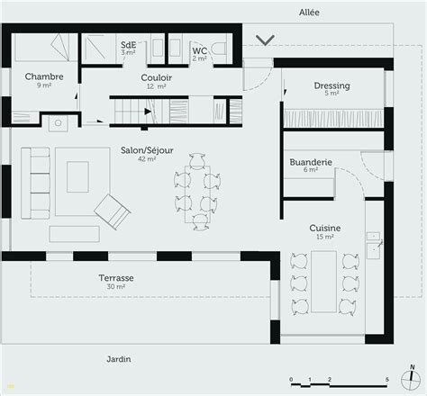 Plan de maison 2 chambres salon cuisine Idées de travaux