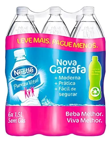 6 Garrafa Agua Mineral Pureza Vital Natural Nestle 1 5l Parcelamento