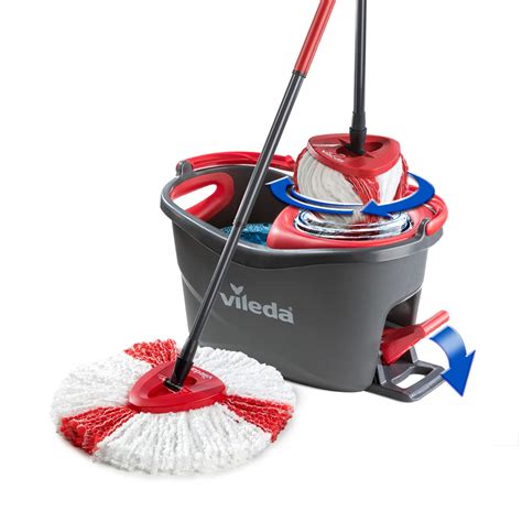 Buy Vileda Turbo Microfibre Mop And Bucket Set Spin Mop For Cleaning