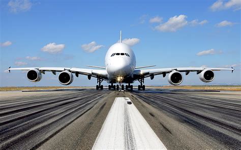 HD Wallpaper White Airplane Nature Landscape Minimalism Sky