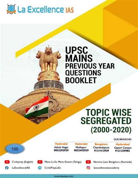 SOLUTION La Ex Upsc Gs Mains Pyq Bank 2000 2020 Final Studypool