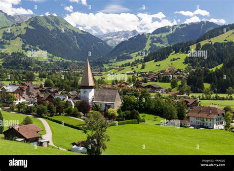 Switzerland Canton Of Bern Saanen Stock Photo Alamy