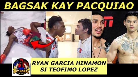 Pacquiao May Pinabagsak Ryan Garcia Hinamon Si Teofimo Lopez