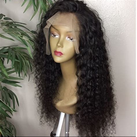 Magic Love Human Virgin Hair Jerry Curl Pre Plucked Lace Front Wig And