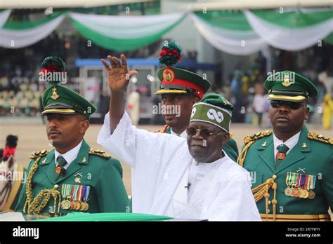 File Nigeria S New President Bola Ahmed Tinubu Inspects Honour Guards