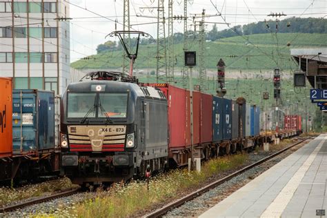 Mrce Mit Containerzug In W Rzburg Hbf August Bahnbilder De