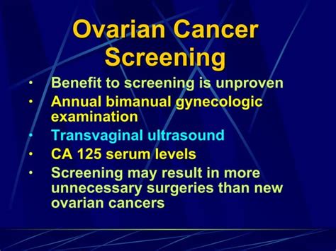 Screening For Female Genital Tract Malignancy Ppt