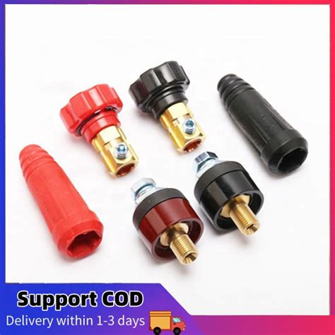 Welding Cable Connector Threaded Plug And Socket Set Dkj 50 70 35 50 10 25 Lazada Ph