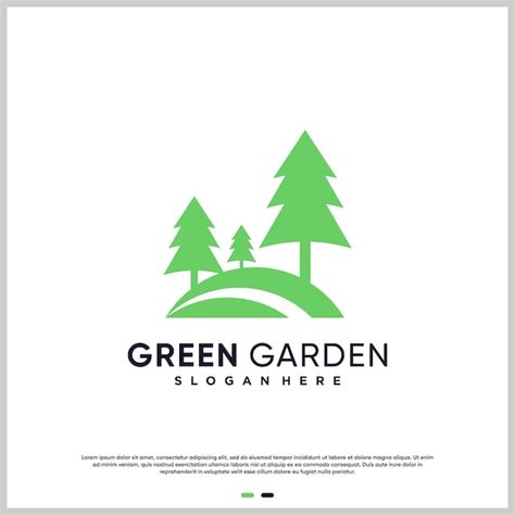 Premium Vector Garden Logo Abstract With Modern Style Premium Vector