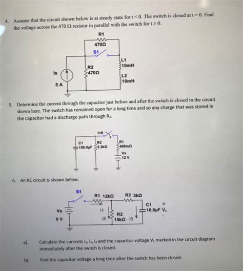 Solved Assume That The Circuit Shown Below Is At Steady Chegg