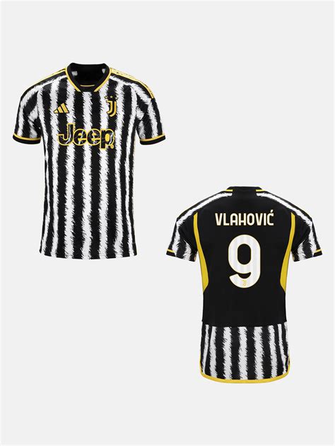 Adidas Juventus Jr Home Jersey Vlahovic Maglie Club E