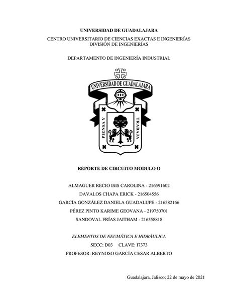 SOLUTION Reporte De Pr Ctica Iii Circuito Modulo O Studypool