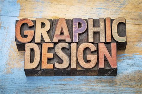 Graphic Design Word Abstract In Wood Type Stock Photo By ©pixelsaway