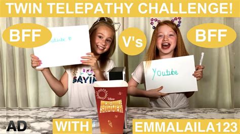 Twin Telepathy Challenge With Emmalaila123 Bff Vs Bff Ruby Rose