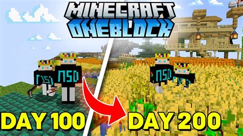 We Survived 100 Days On One Block In Minecraft YouTube