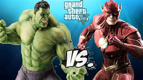 The Flash Vs The Incredible Hulk Epic Battle Youtube