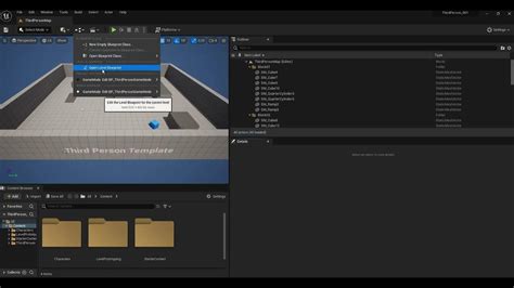 Ue5 Blueprints Tutorial 001 1 Open Level Blueprint レベルブループリントを開く Youtube