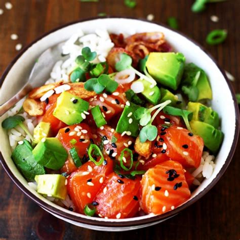 Salmon Poke Bowl Let S Grill Sushi Izakaya