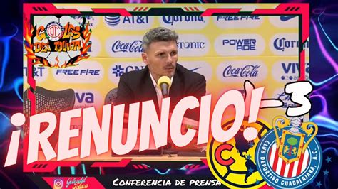 Tano Ortiz Renuncia En Conferencia De Prensa Am Rica Eliminado Por