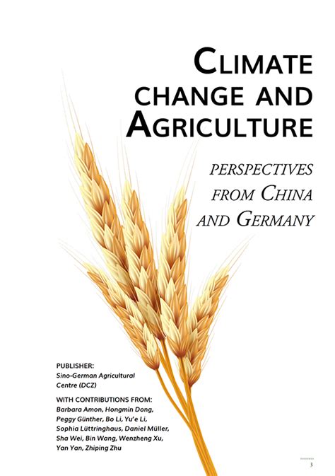 Iak Agrar Consulting Gmbh Buchprojekt Climate Change And Agriculture