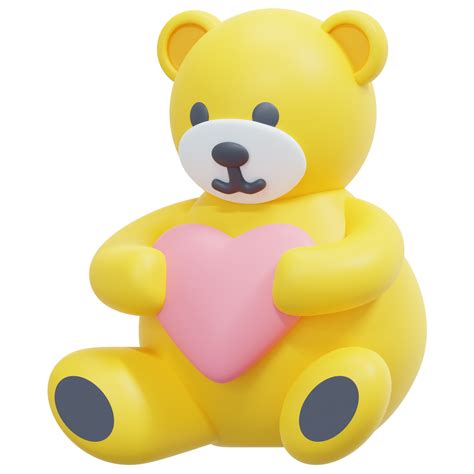 Teddy Bear 3d Render Icon Illustration 11652839 Png