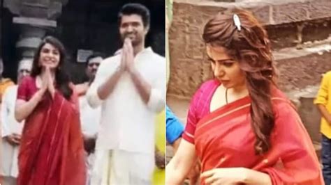 Samantha Ruth Prabhu Vijay Deverakonda S Video Of Kushi Shoot At