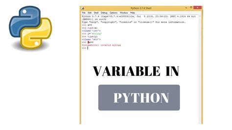 5 Python Tutorial For Beginners Variable In Python Youtube