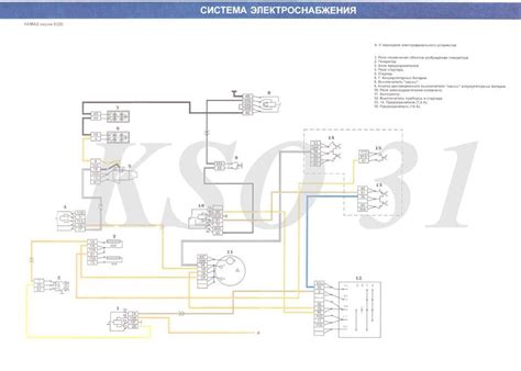 Электросхема камаз 5320 цветная: Схема проводки КамАЗ 5320: Цветная с ...