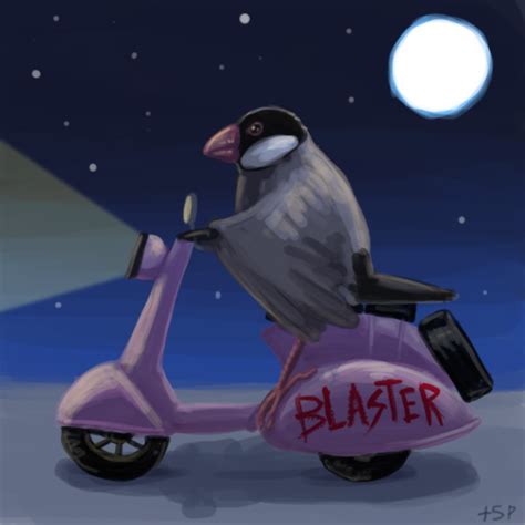 It's really hard to draw birds riding scooters by Plus5Pencil on DeviantArt