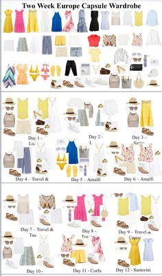 The Perfect Week European Summer Vacation Capsule Wardrobe In