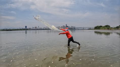 Berkah Jala Ikan Di Muara Hasilnya Babon Babon Cast Net Tilapia