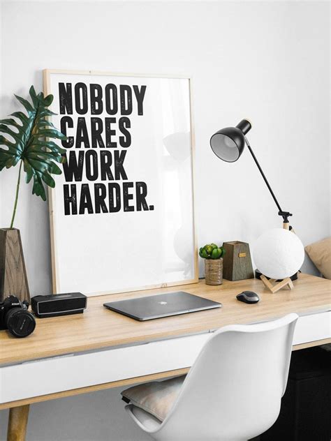 Jocko Willink Nobody Cares Work Harder Motivational Poster Wall Art