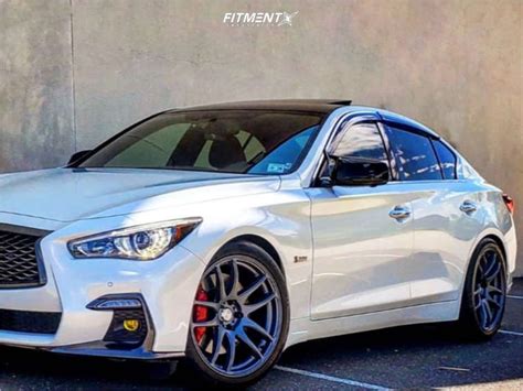 2019 INFINITI Q50 Red Sport With 19x9 5 ESR Sr08 And General 255x40 On