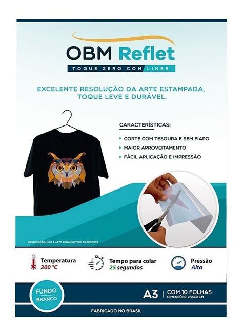 Obm Toque Zero Reflet C Liner A C Folhas Branco Solucione Print