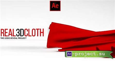 Real 3d Cloth Logo Reveal 2306796 Project For After Effects