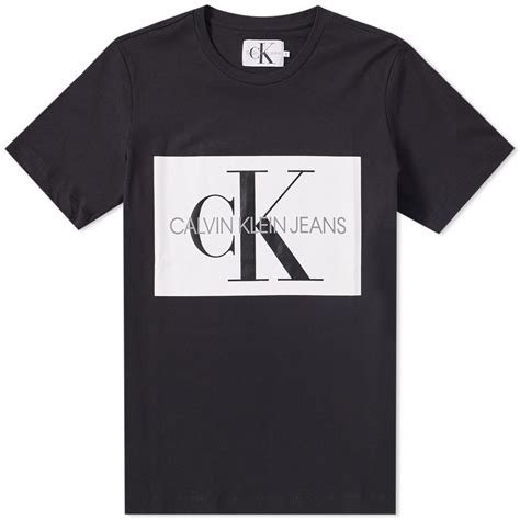 Calvin Klein Monogram Box Logo Slim Tee Calvin Klein