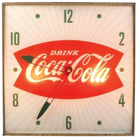 Coca Cola Clock PAM Lightup Metal Case W Glass Face Value Price Guide