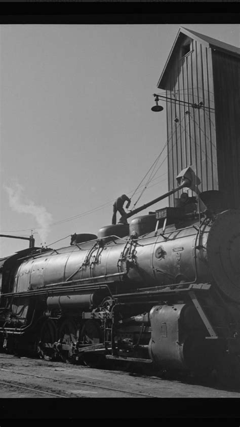 Needles California Filling The Sand Dome Of A Locomotive Near The