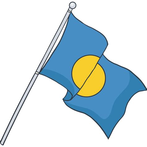 Flag Of Palau National Flag 23435174 Png