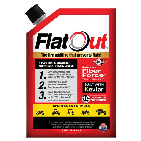 Buy FlatOut Tire Sealant Sportsman Formula - Prevent Flat Tires, Seal