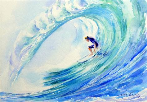 Surf Painting Surf Painting, Wave Art Painting, Surf Art | atelier-yuwa ...