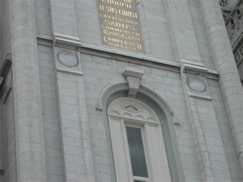 The Mormon Eagle Salt Lake Temple Stone Symbols