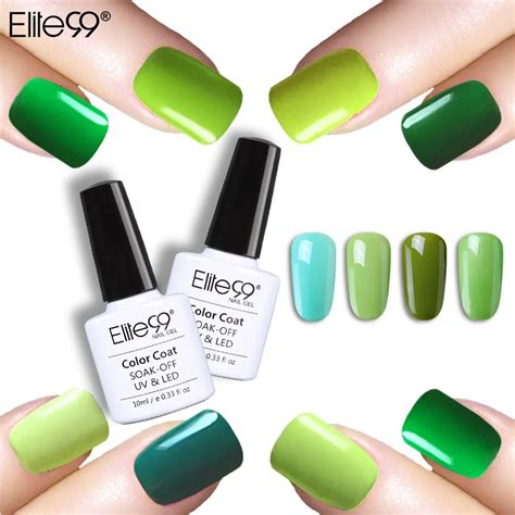 Elite Color Ml Soak Off Green Series Gel Polish Led Uv Gel Nail