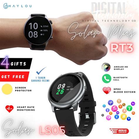 Jual Haylou Solar LS05 Smart Watch 1 28 Inch TFT Touch Screen