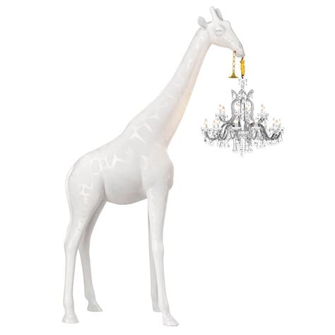 Lampa Indoor Giraffe In Love Xl Biały Qeeboo Wyposażenie Wnętrz