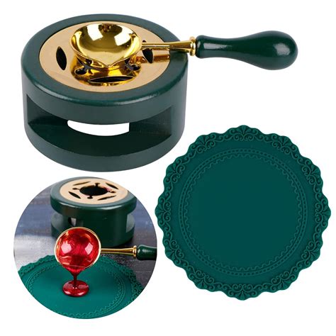 Lsygxyz Wax Seal Kit Wax Seal Furnace With Wax Seal Spoon And Wax Seal