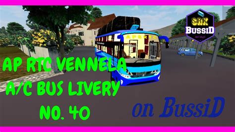 Vennela Bus Livery For Zed Vega Bus Mod Out Now Review By Srk