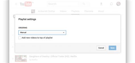 Control Sort Youtube Playlists Using These Settings From The Desktop