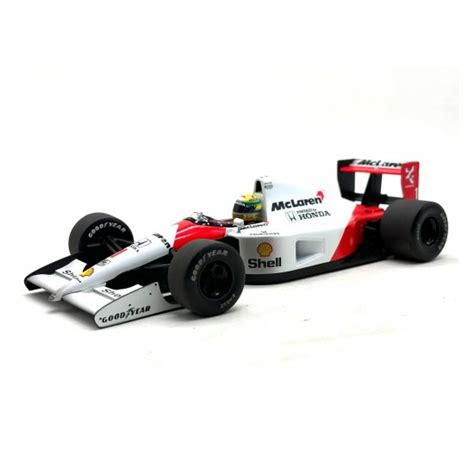 Miniatura Fórmula 1 McLaren Honda MP4 6 Ayrton Senna Campeão do