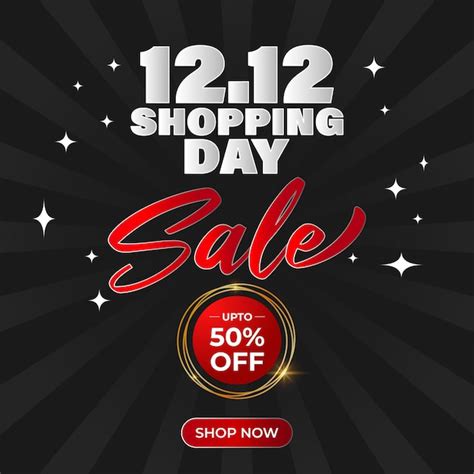 Premium Vector 1212 Shopping Day Sale Banner